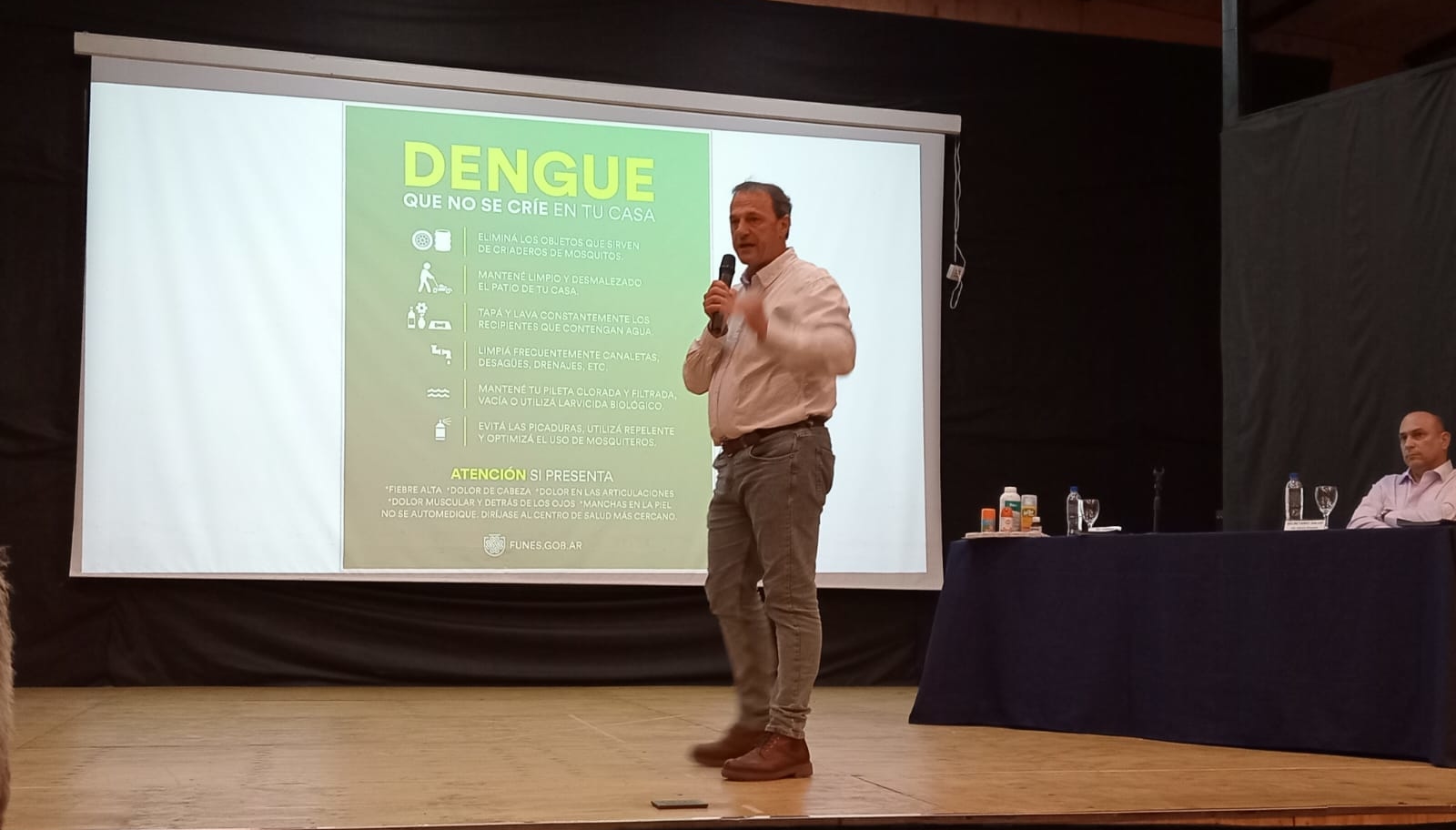 Presentaron el plan del verano para prevenir el dengue en Funes